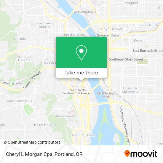 Cheryl L Morgan Cpa map