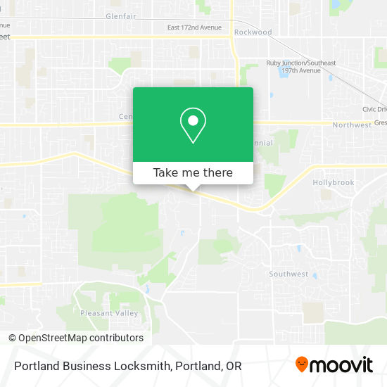Portland Business Locksmith map