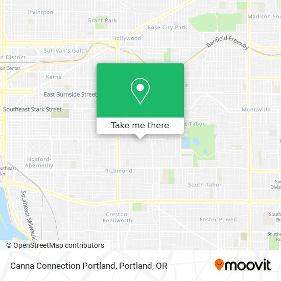 Canna Connection Portland map