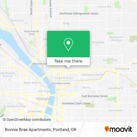 Mapa de Bonnie Brae Apartments