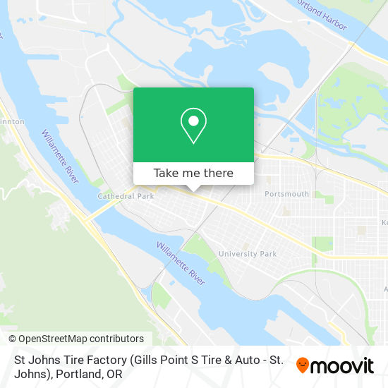St Johns Tire Factory (Gills Point S Tire & Auto - St. Johns) map