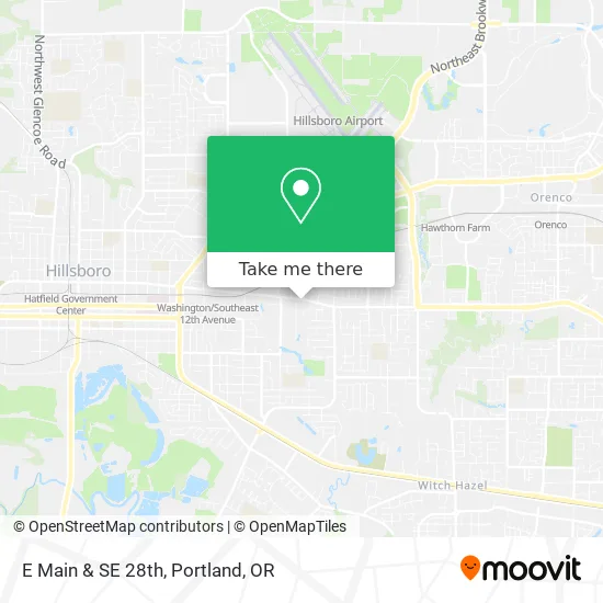 E Main & SE 28th map