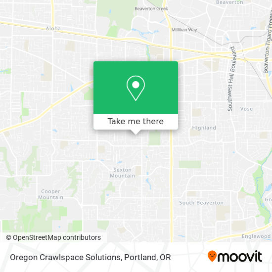 Mapa de Oregon Crawlspace Solutions