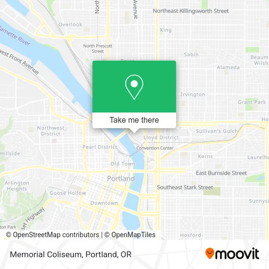 Memorial Coliseum map