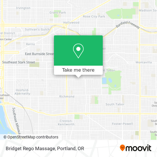 Bridget Rego Massage map