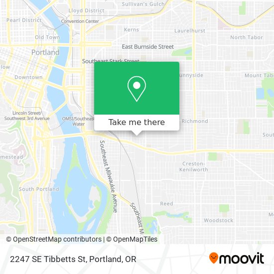Mapa de 2247 SE Tibbetts St