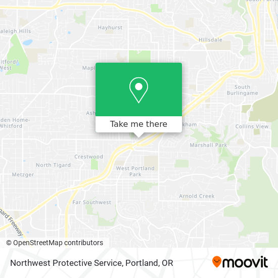 Northwest Protective Service map