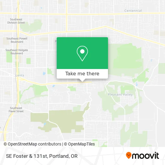 SE Foster & 131st map