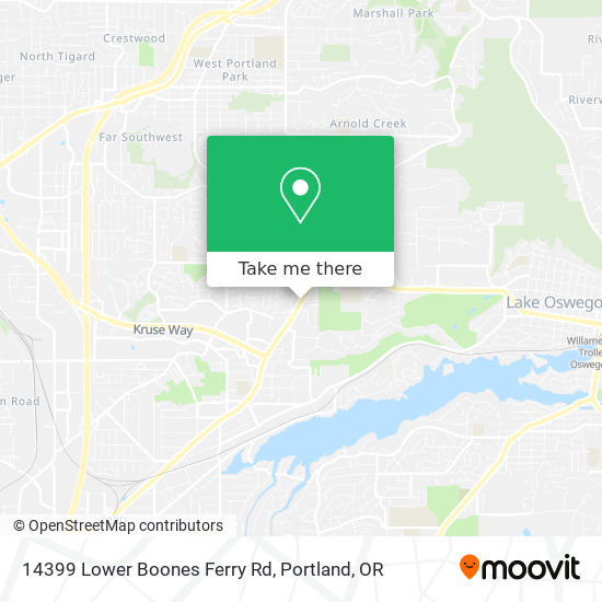 14399 Lower Boones Ferry Rd map