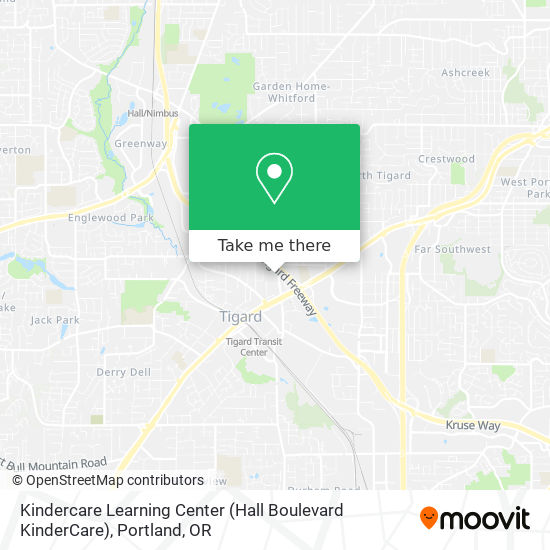 Mapa de Kindercare Learning Center (Hall Boulevard KinderCare)