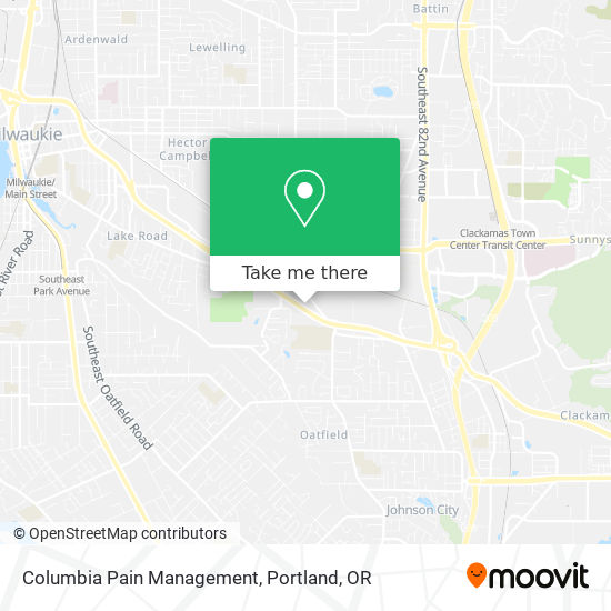 Columbia Pain Management map