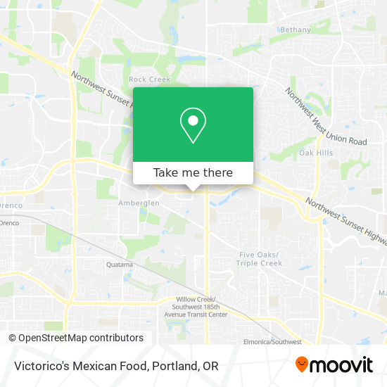 Victorico's Mexican Food map