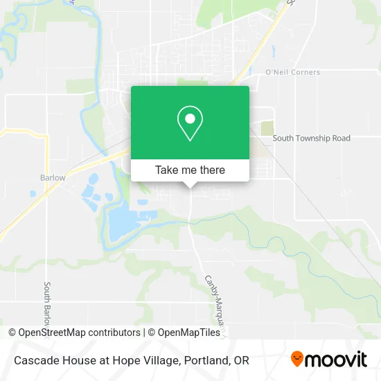 Cascade House at Hope Village map