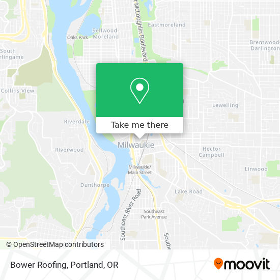 Bower Roofing map