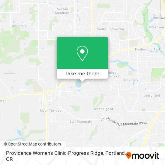 Mapa de Providence Women's Clinic-Progress Ridge