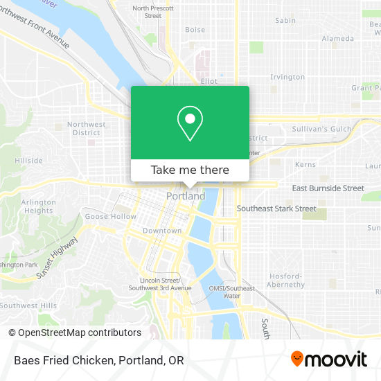 Mapa de Baes Fried Chicken