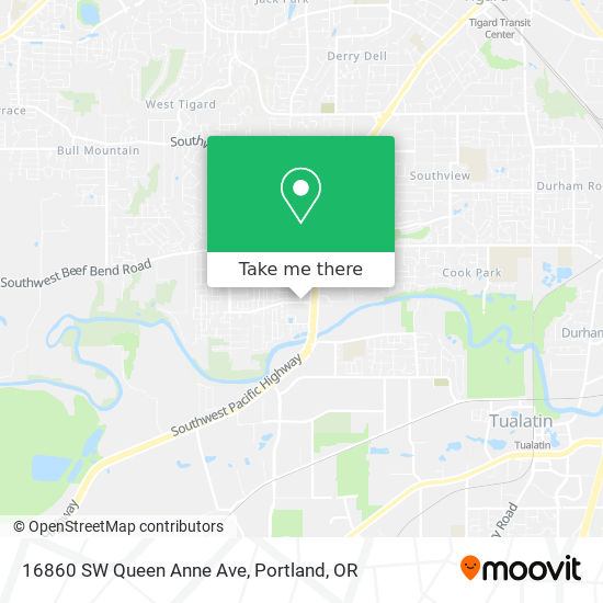 Mapa de 16860 SW Queen Anne Ave