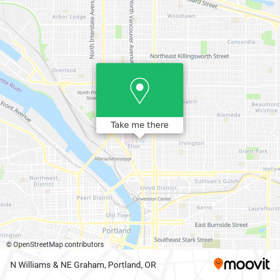 N Williams & NE Graham map