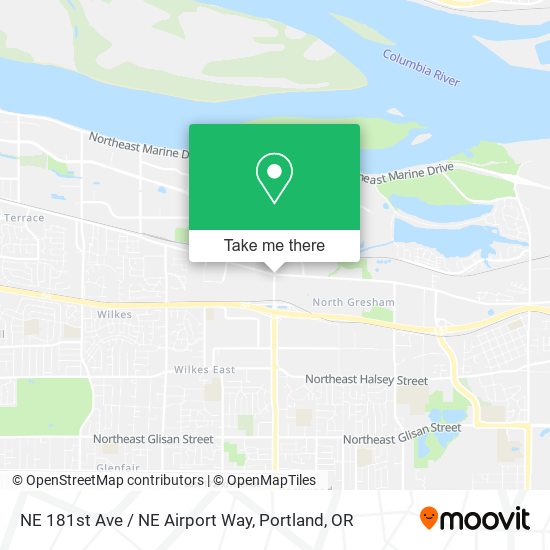 Mapa de NE 181st Ave / NE Airport Way