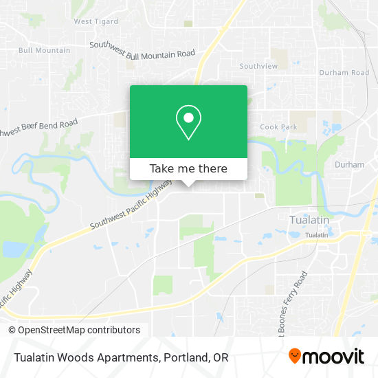 Mapa de Tualatin Woods Apartments