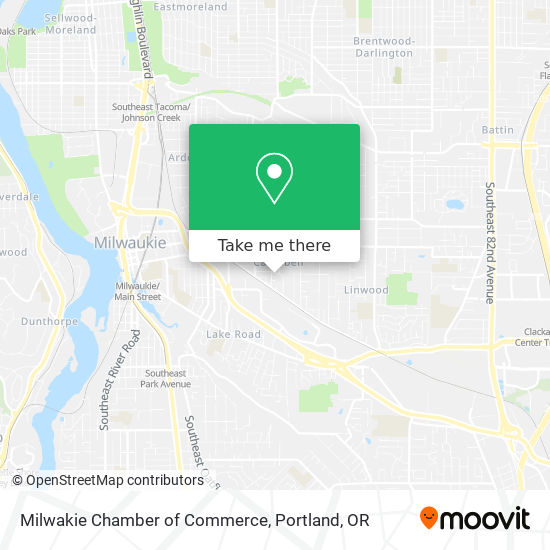 Milwakie Chamber of Commerce map