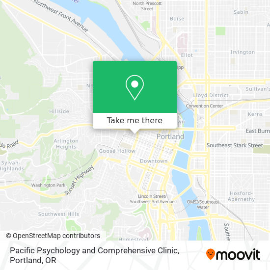 Mapa de Pacific Psychology and Comprehensive Clinic