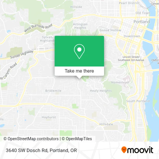 Mapa de 3640 SW Dosch Rd