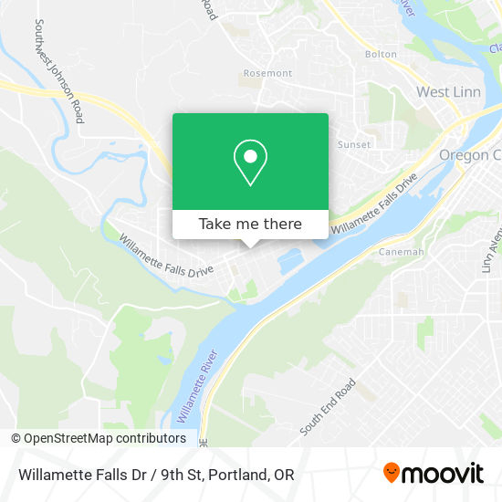 Mapa de Willamette Falls Dr / 9th St