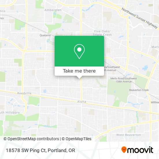 18578 SW Ping Ct map