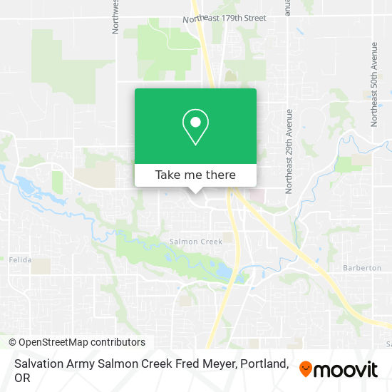 Mapa de Salvation Army Salmon Creek Fred Meyer