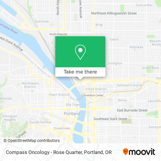 Compass Oncology - Rose Quarter map