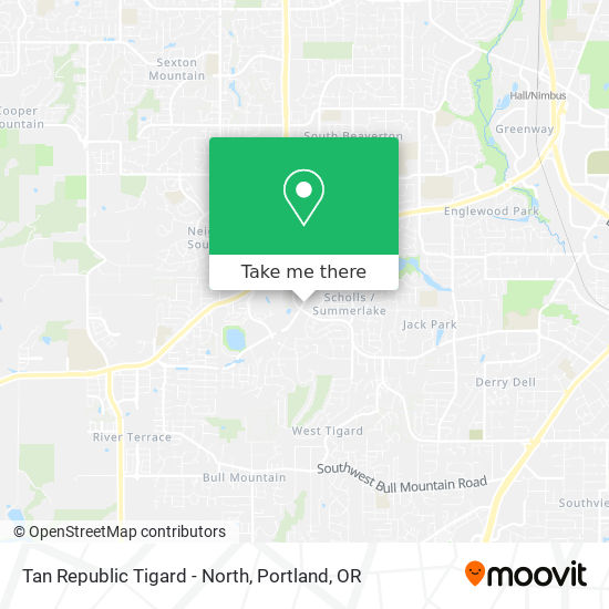 Tan Republic Tigard - North map