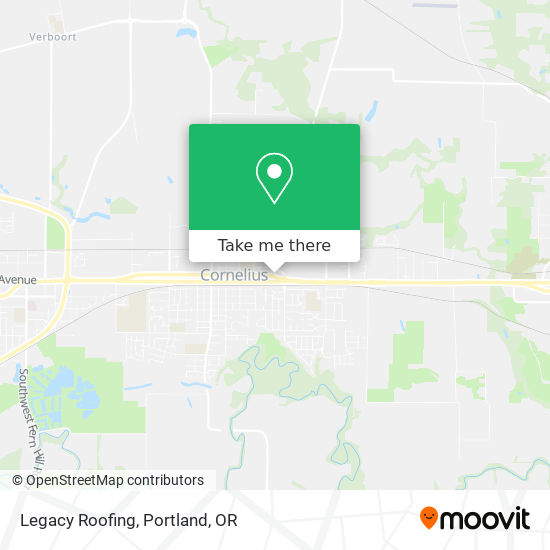Legacy Roofing map