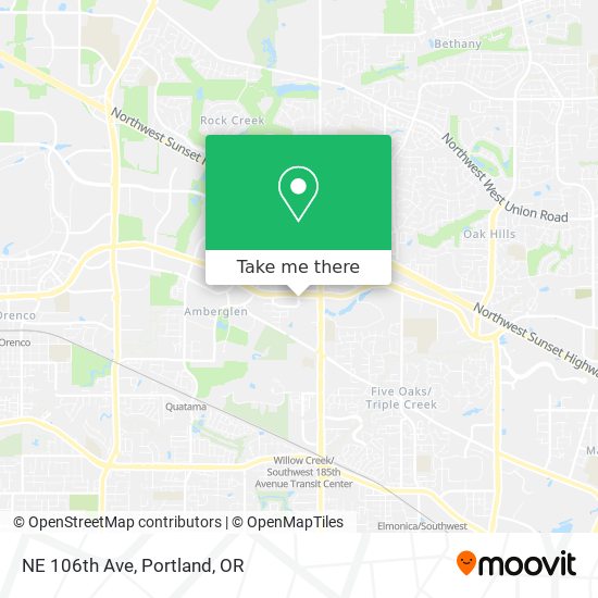 Mapa de NE 106th Ave