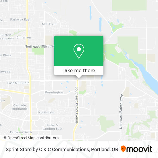 Mapa de Sprint Store by C & C Communications