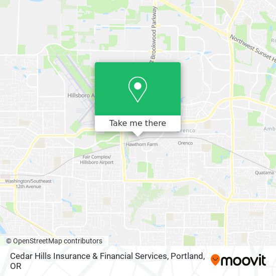 Cedar Hills Insurance & Financial Services map
