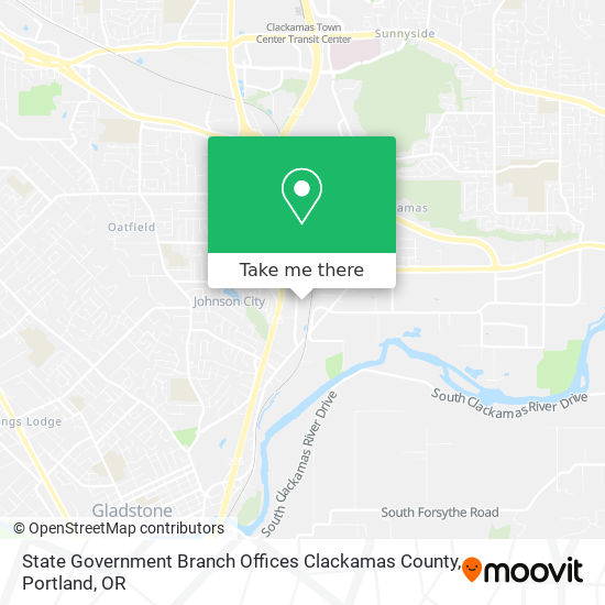 State Government Branch Offices Clackamas County map