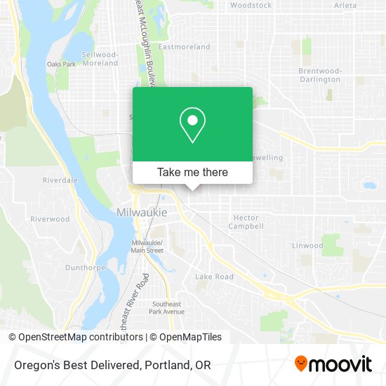 Oregon's Best Delivered map