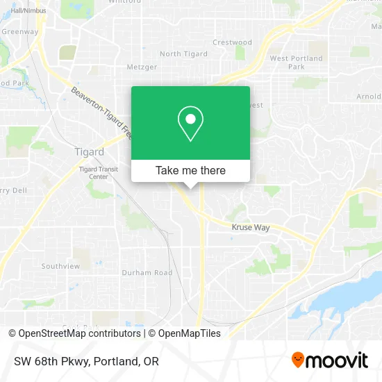Mapa de SW 68th Pkwy