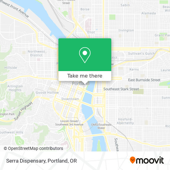 Serra Dispensary map