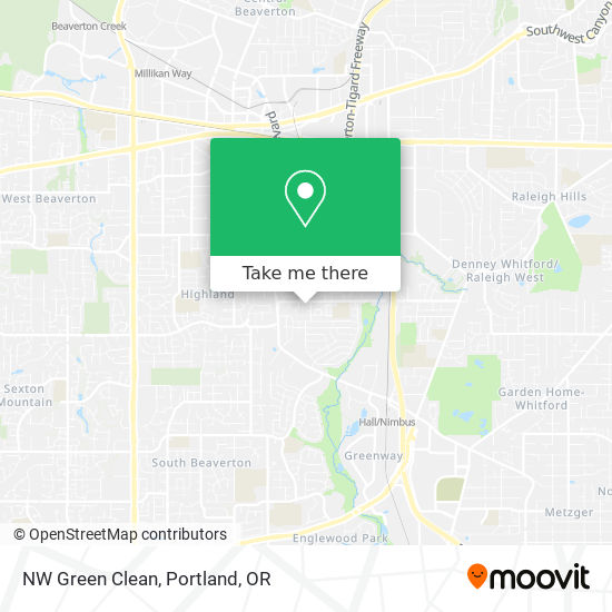 NW Green Clean map