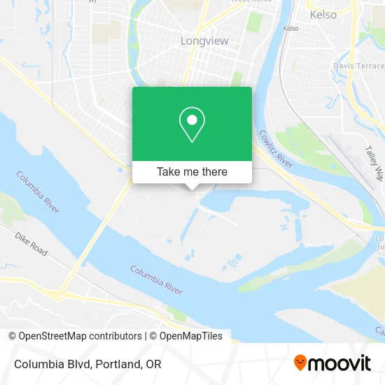 Mapa de Columbia Blvd