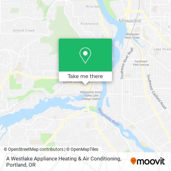 A Westlake Appliance Heating & Air Conditioning map