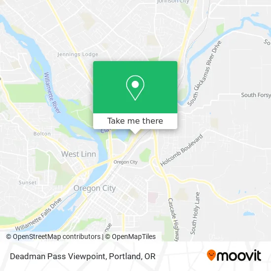 Mapa de Deadman Pass Viewpoint