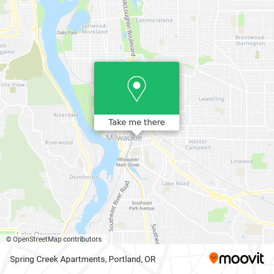 Spring Creek Apartments map