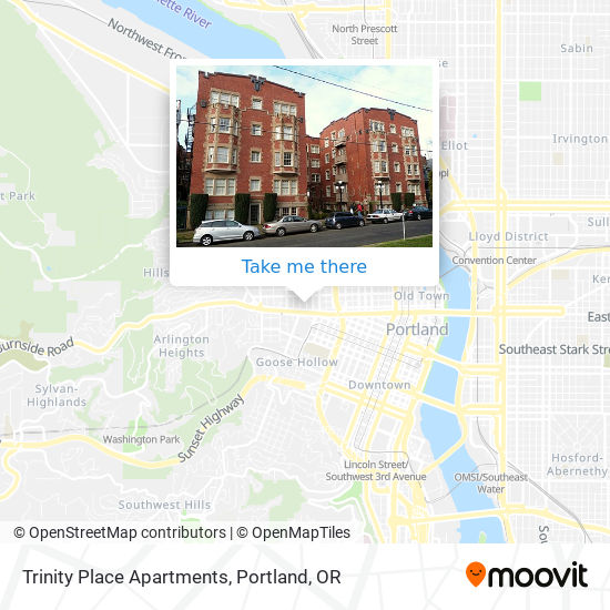 Mapa de Trinity Place Apartments