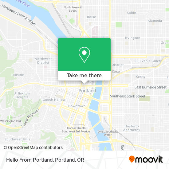 Mapa de Hello From Portland