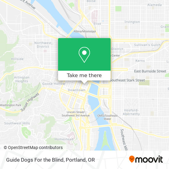 Mapa de Guide Dogs For the Blind