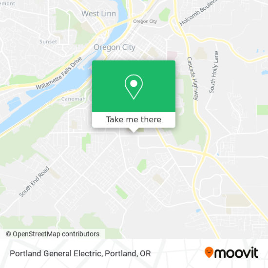 Portland General Electric map