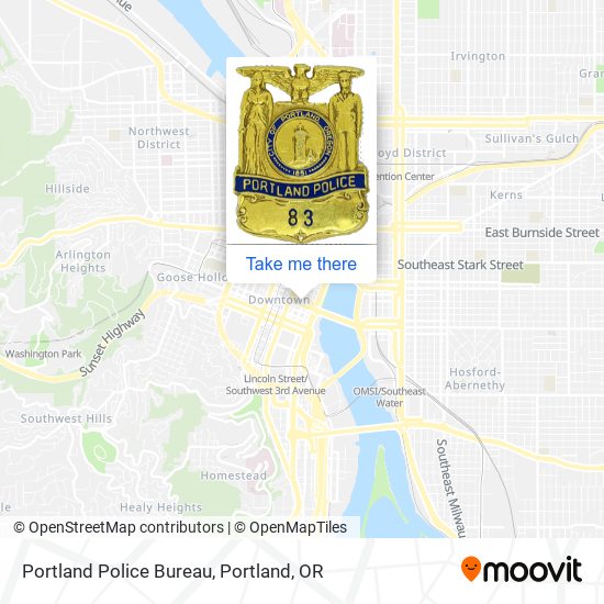 Portland Police Bureau map